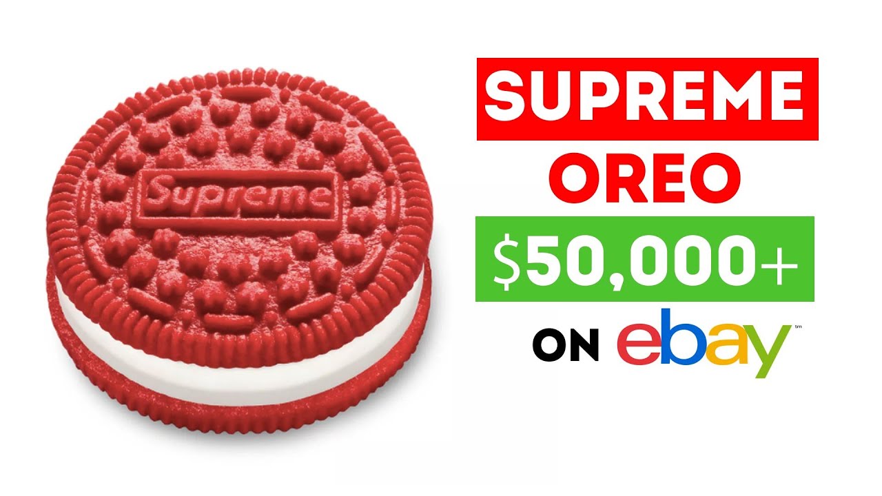 $50,000+ SUPREME Oreo Cookies - Expensive Limited Edition 'Supreme Oreos' up for Auction on EBAY