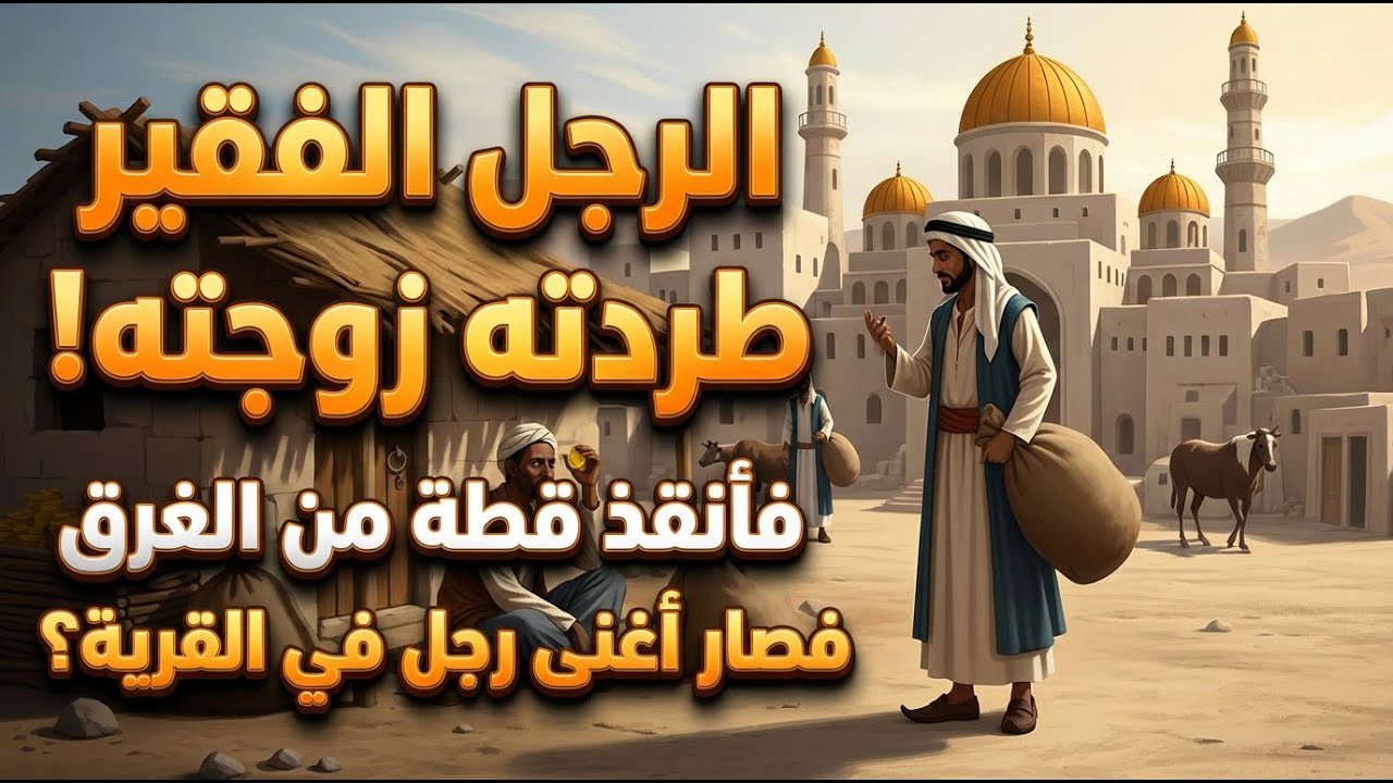 قصة الرجل الفقير الذي طردته زوجته فانقذ قطة من الغرق فصار أغنى رجل في القرية؟؟