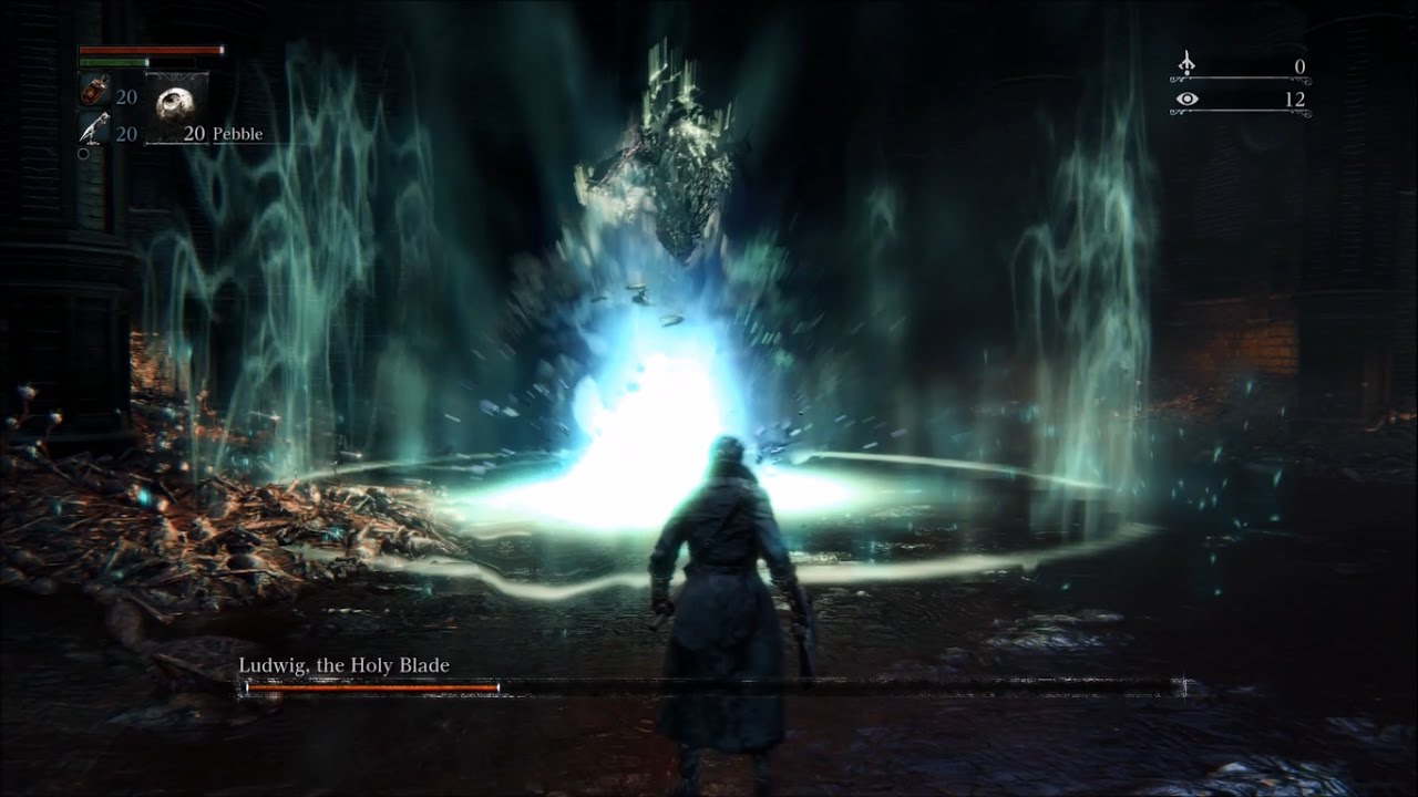 Ludwig the Accursed/Holy Blade: Level 4 NG+6 - no chalice gems, no buffs, no runes