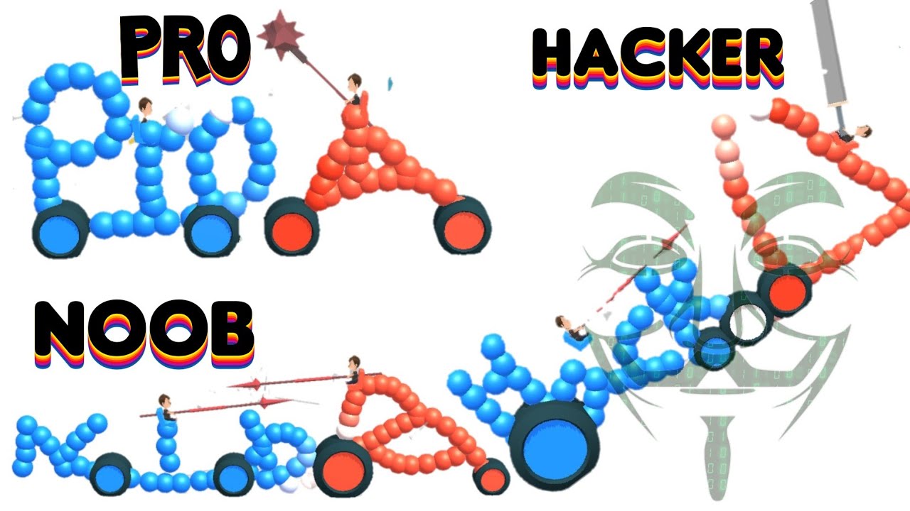 NOOB VS PRO VS HACKER IN DRAW JOUST