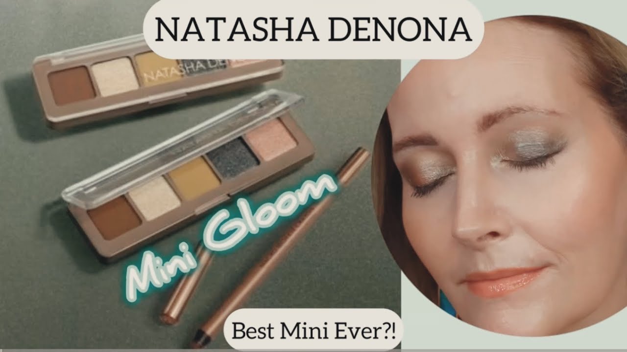 Natasha Denona mini gloom eyeshadow palette - NOT GLOOMY!! 2 looks,swatches & comparisons