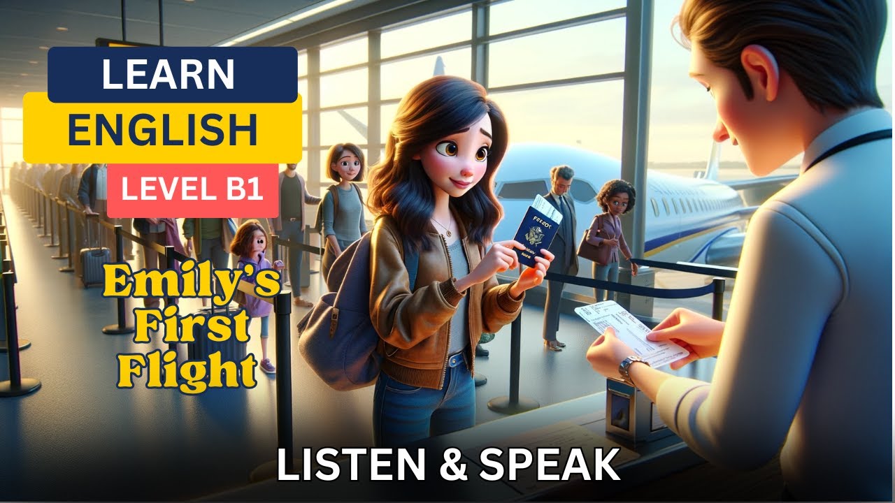 Emily's First Flight | Learn English through Stories | English Listening & Speaking | Level B1
