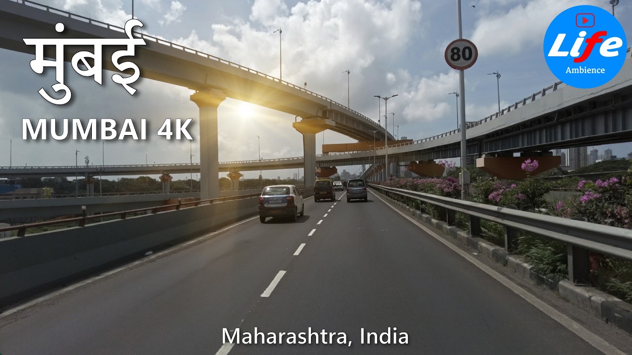 Eastern Freeway Mumbai Drive | City Views & Traffic Flow 4K HDR