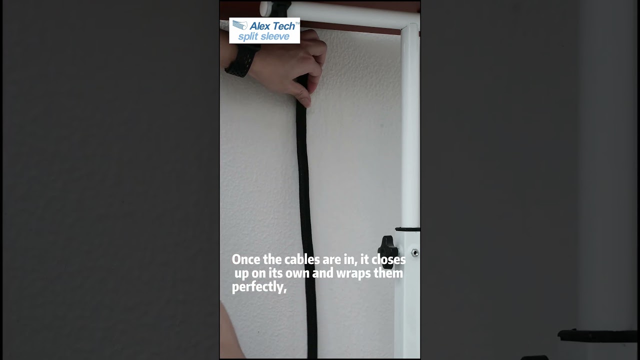 Cable management made easy with Alex Tech split sleeving! #cablemanagement #cableorganizer #AlexTech