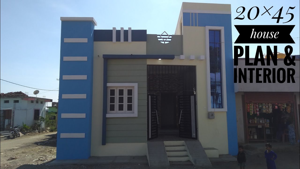 20×45 South Face House Plan and design| 900 Sqft House Plan