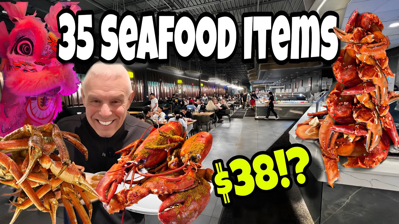 UNLIMITED Lobster Buffet for $38?! 35 Seafood Items