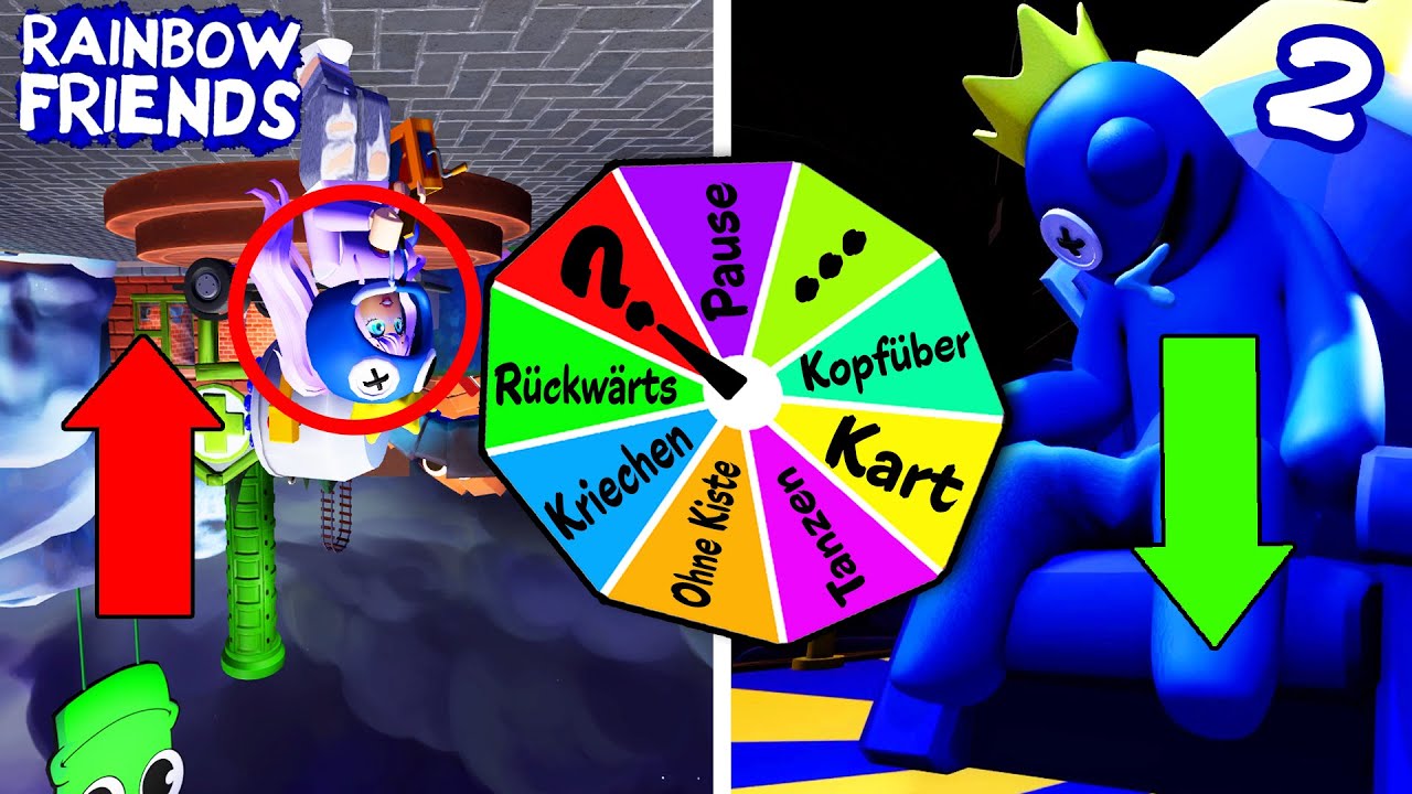 Die FIESESTE Rainbow Friends Glücksrad Challenge! Dania, Kaan, Lena, Tom