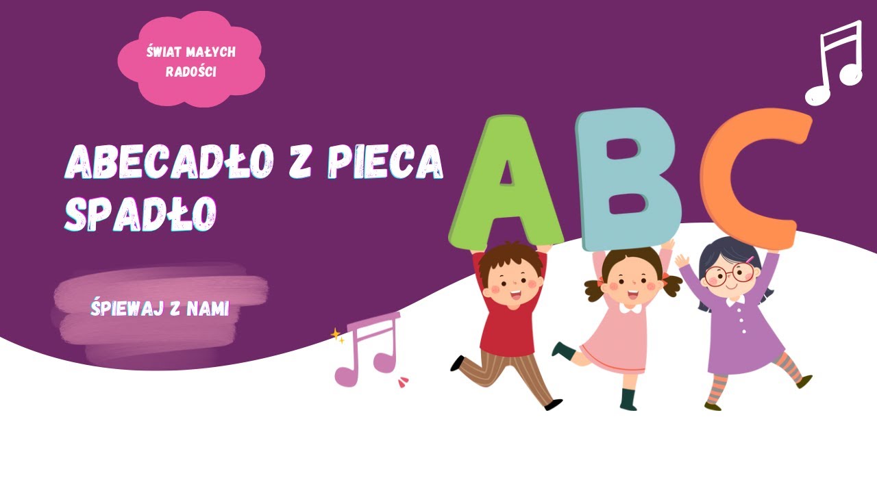 ABECADŁO Z PIECA SPADŁO 🅰️ Piosenka o Literkach dla Dzieci (Nauka Alfabetu)