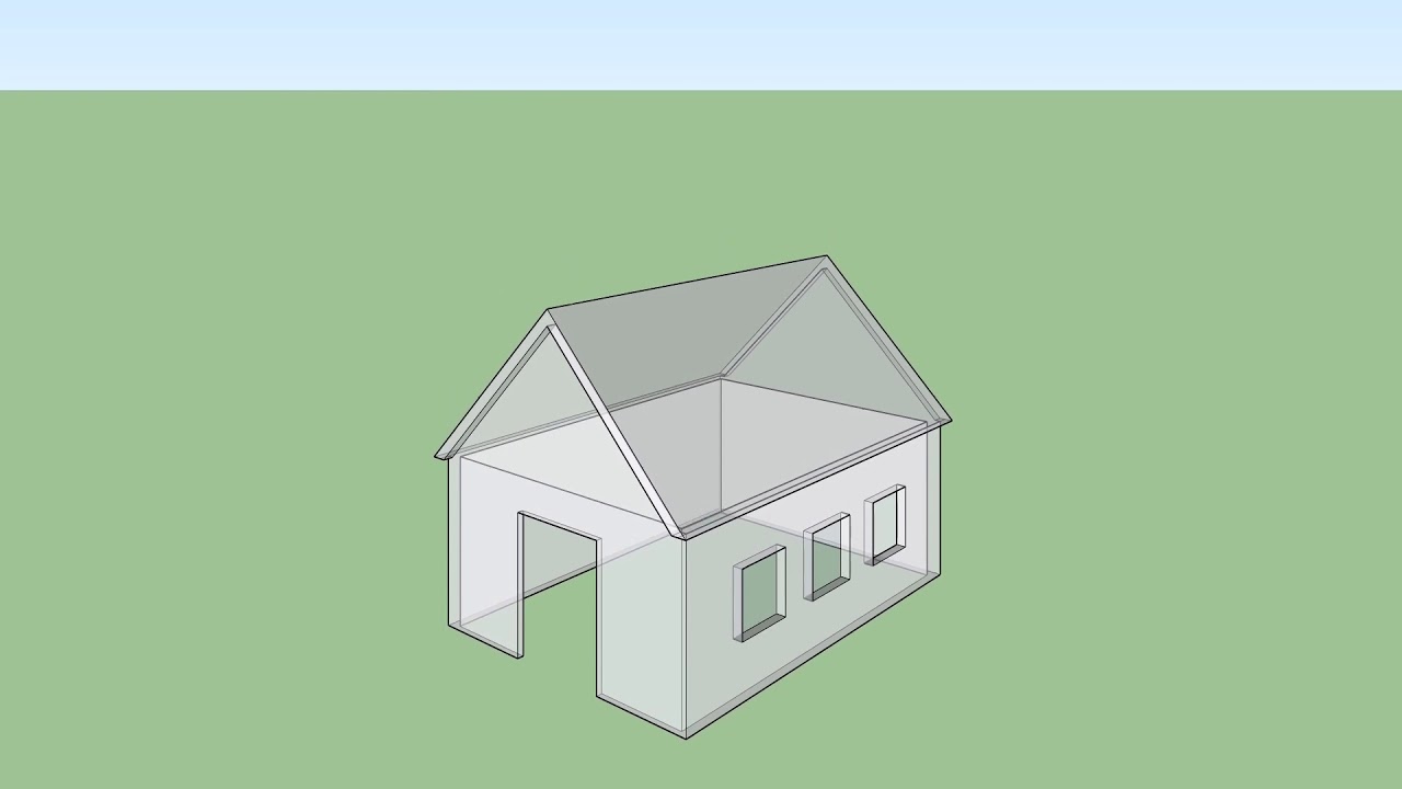Barn In 1 and 2 Point Perspective (Animation)