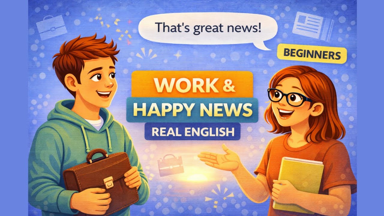 👉 I Got the Job! 🎉 Real English Conversation for Beginners