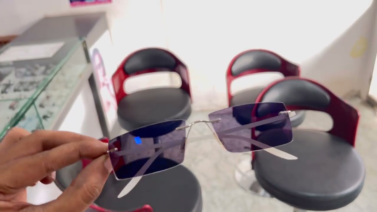 Crafting Rimless Frame | PolyCarbonate Photochromic Blueguard UV Lens | Mohan Optics Rajahmundry 