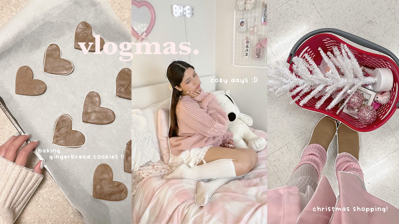 VLOGMAS ❄️ christmas shopping, decorticating my tree, baking cookies etc