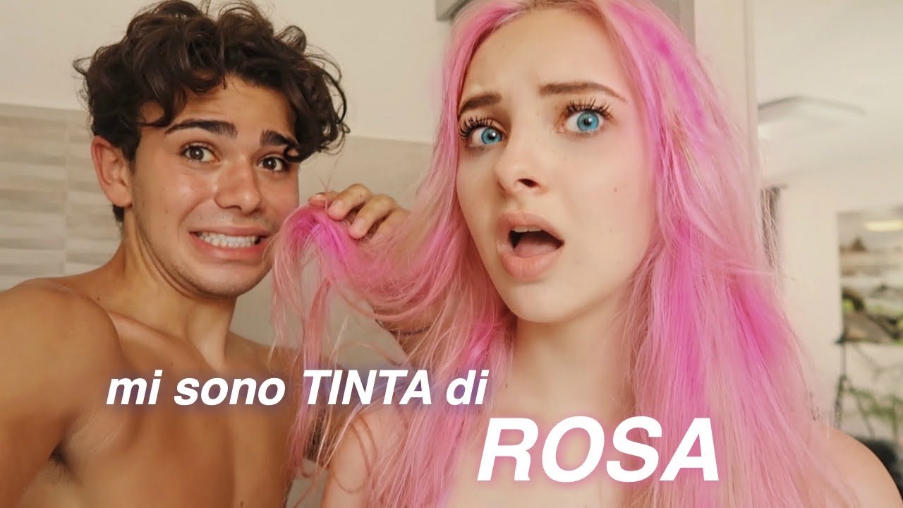 LUCIANO tinge i MIEI CAPELLI di ROSA✨💗