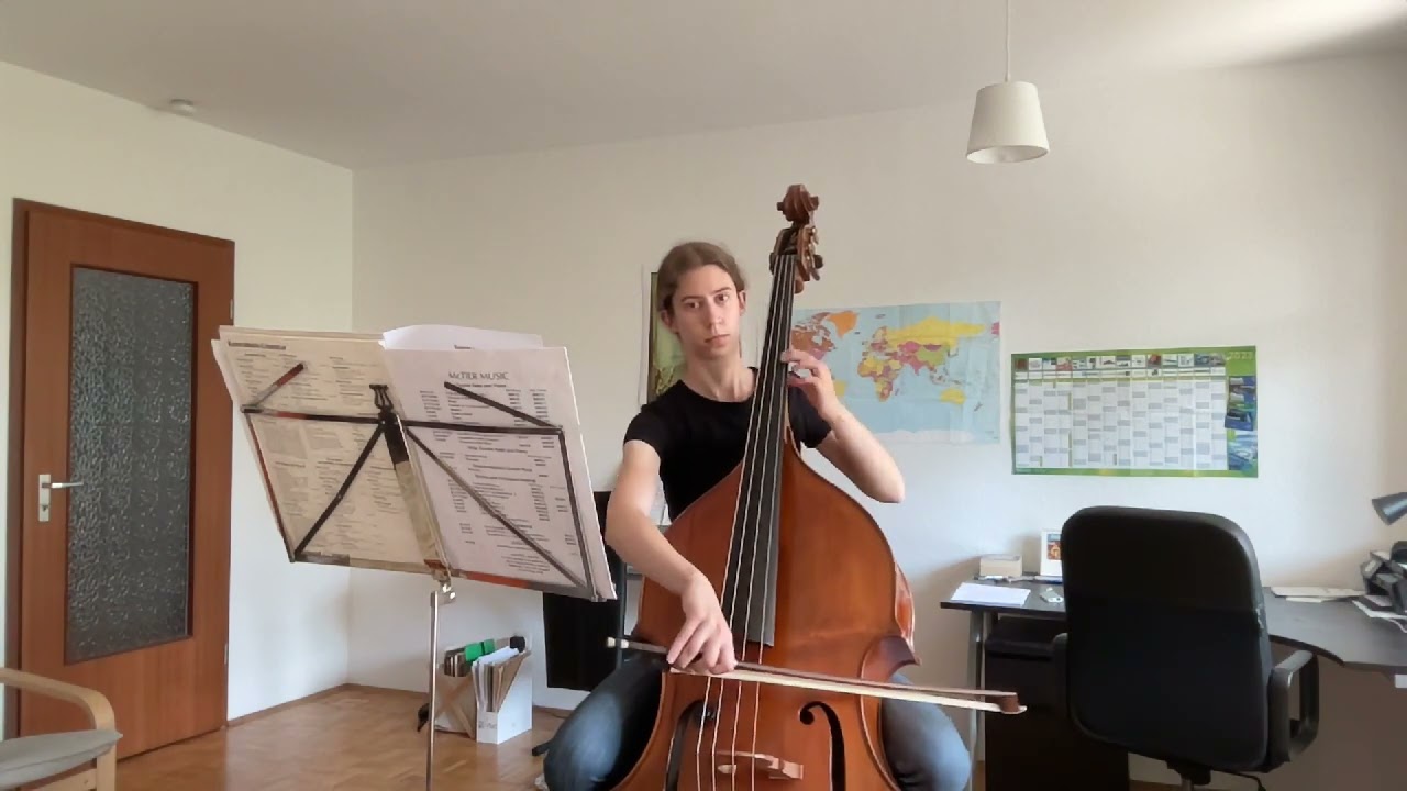 Václav Pichl - Double Bass concerto in D - Mov. 1 (solo)