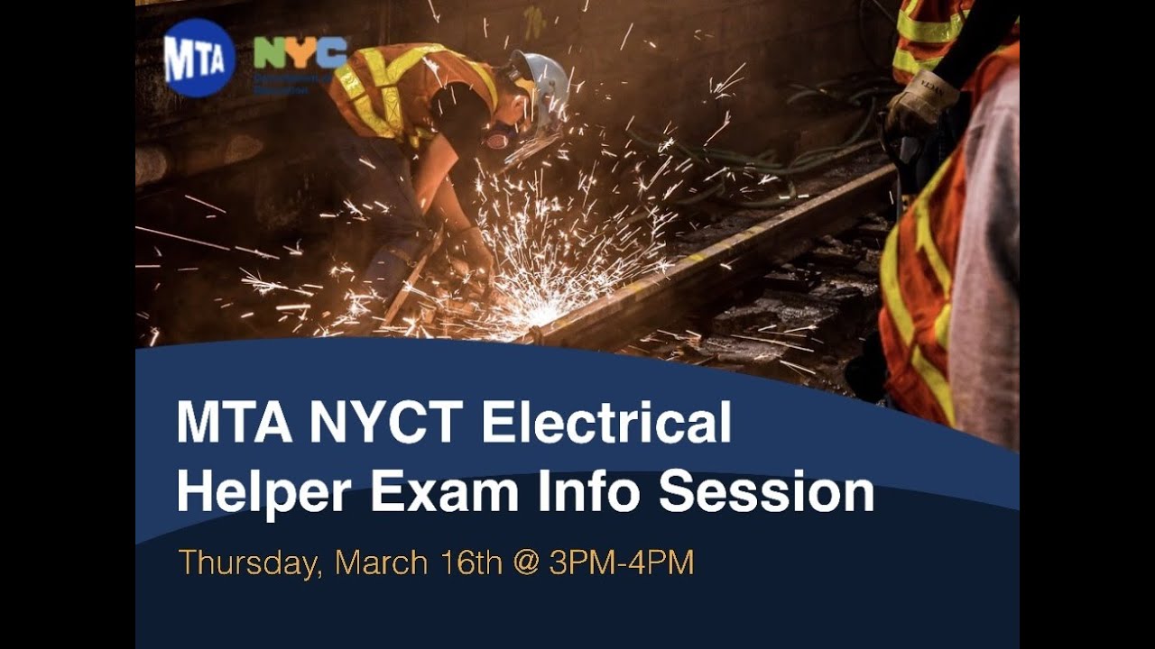 MTA NYCT Transit Electrical Helper Application Info Session (03-16-2023)