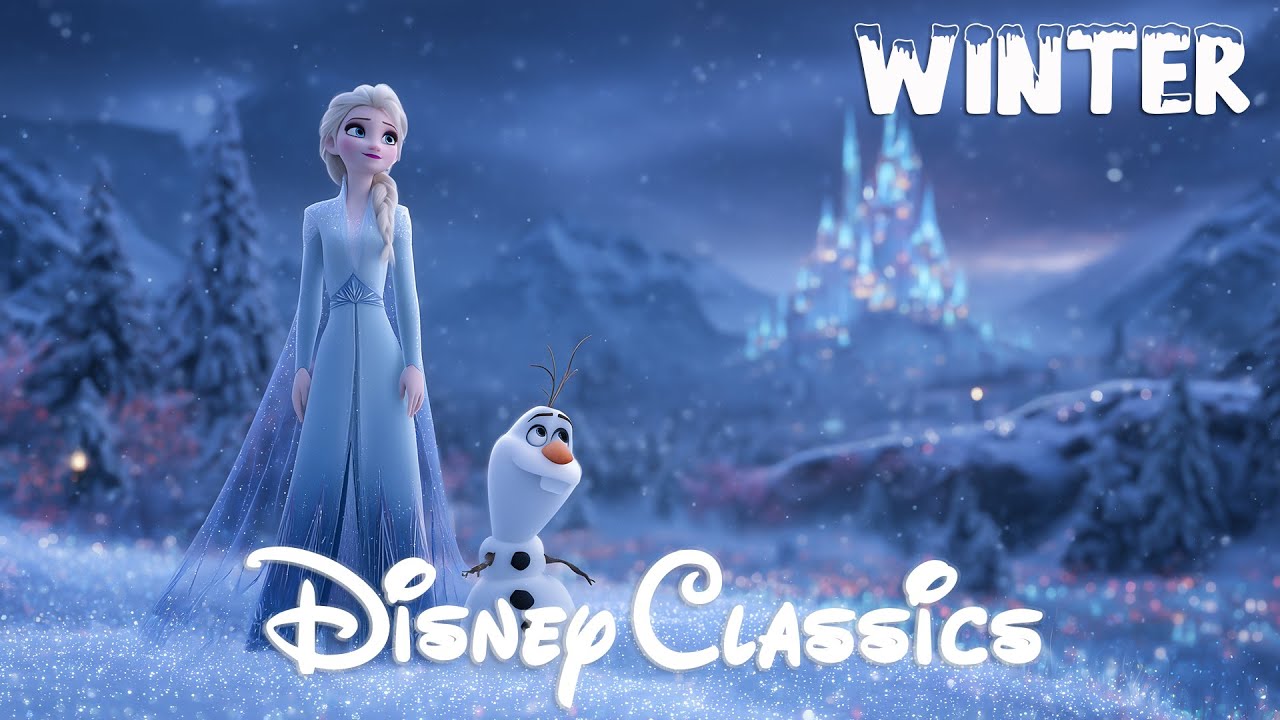 Winter Disney 2025 ❄ DISNEY Relaxing Jazz Swing Guitar Collection For study, work, focus, relax