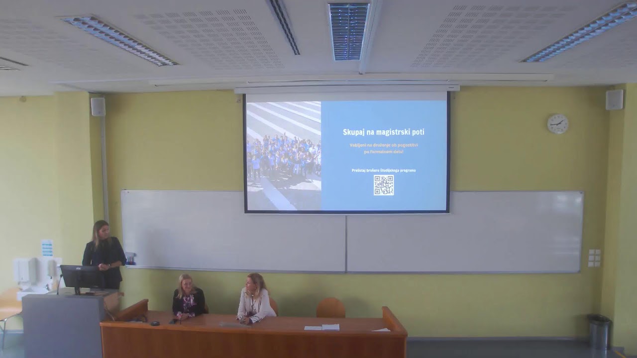 Uvodni dan za magistrske študente programa Ekonomske in poslovne vede