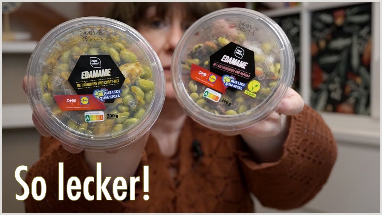 Mitgenommen und getestet. Edamame-Salat von Lidl. Ich bin begeistert!