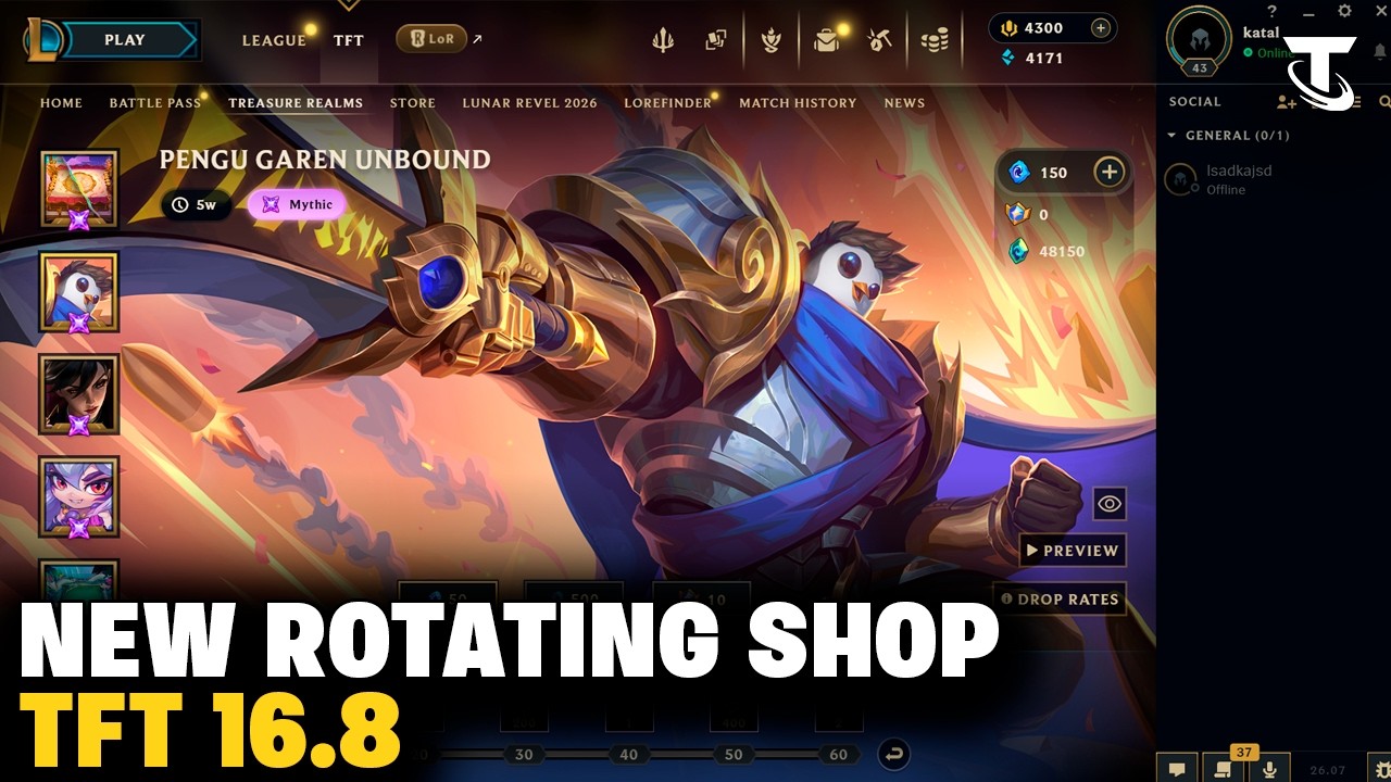 NEXT ROTATING SHOP & TREASURE REALMS | TFT 16.8