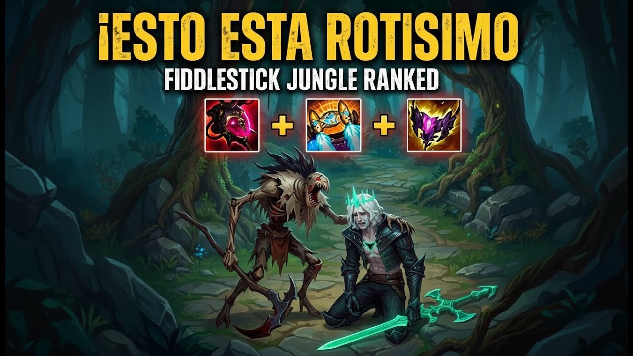 FIDDLesticks JUNGLE RANKED ESTÁ ROTÍSIMO 😱 | BUILD AUTO WIN