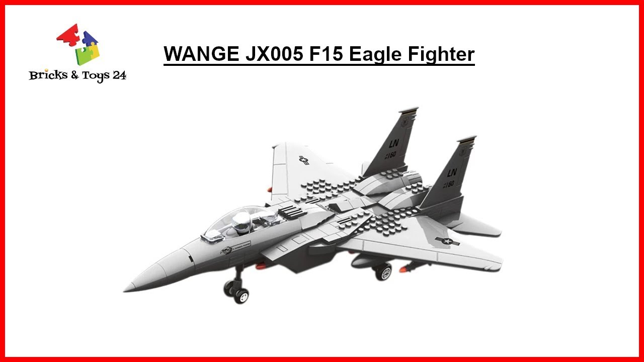 ✈️ Wange JX005 F15 Eagle Fighter | 262 Pieces | Speed Build | Bricks & Toys 24