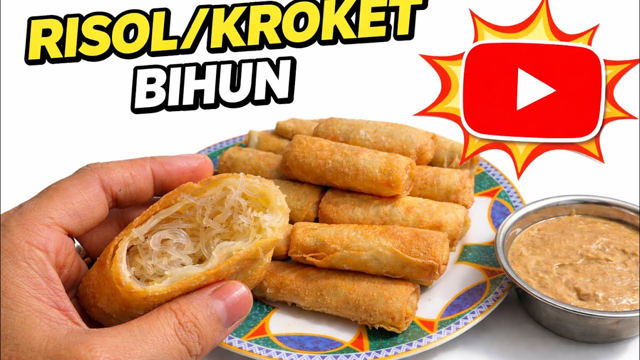 IDE JUALAN TAKJIL SERIBUAN❗️❗️ KROKET BIHUN || RISOL BIHUN BUMBU KACANG✨
