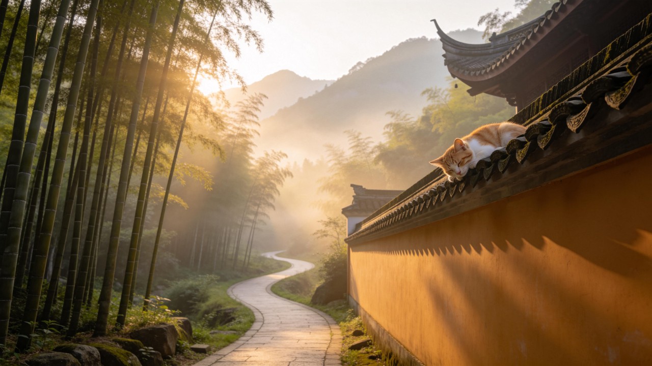Peaceful Bamboo Forest Ambience | Calm Chinese Nature Video for Relaxation & Sleep