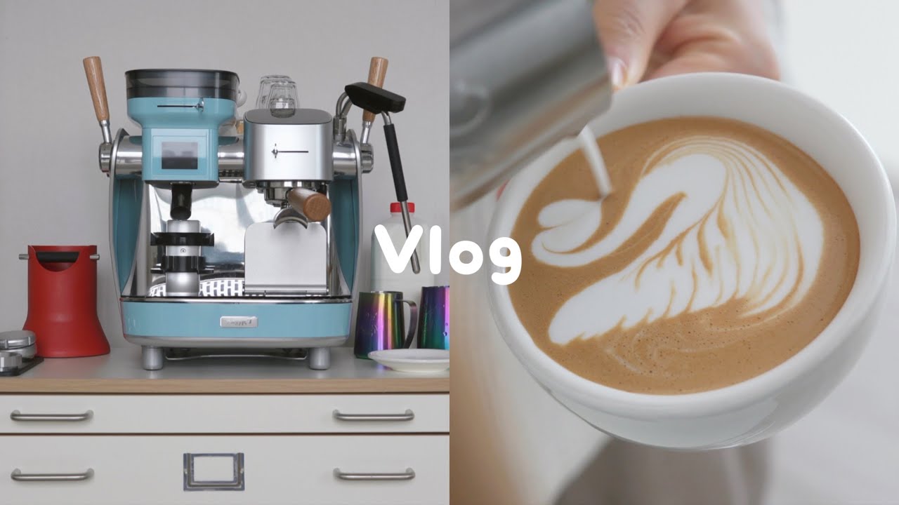 HOME CAFE VLOG ☕️ My new espresso machine, Maxim's La Seine X
