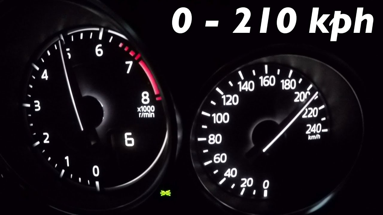 2016 Mazda MX-5 Miata Skyactiv G-160 - 0-100 km/h 0-60 mph Tachovideo Beschleunigung Acceleration
