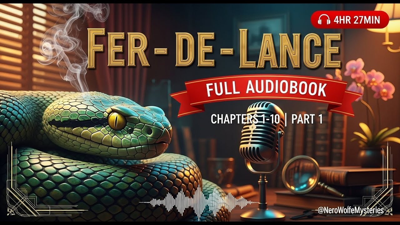 Fer-de-Lance by Rex Stout | Chapters 1-10 | Full Audiobook (4hr 27min) | First Nero Wolfe Mystery