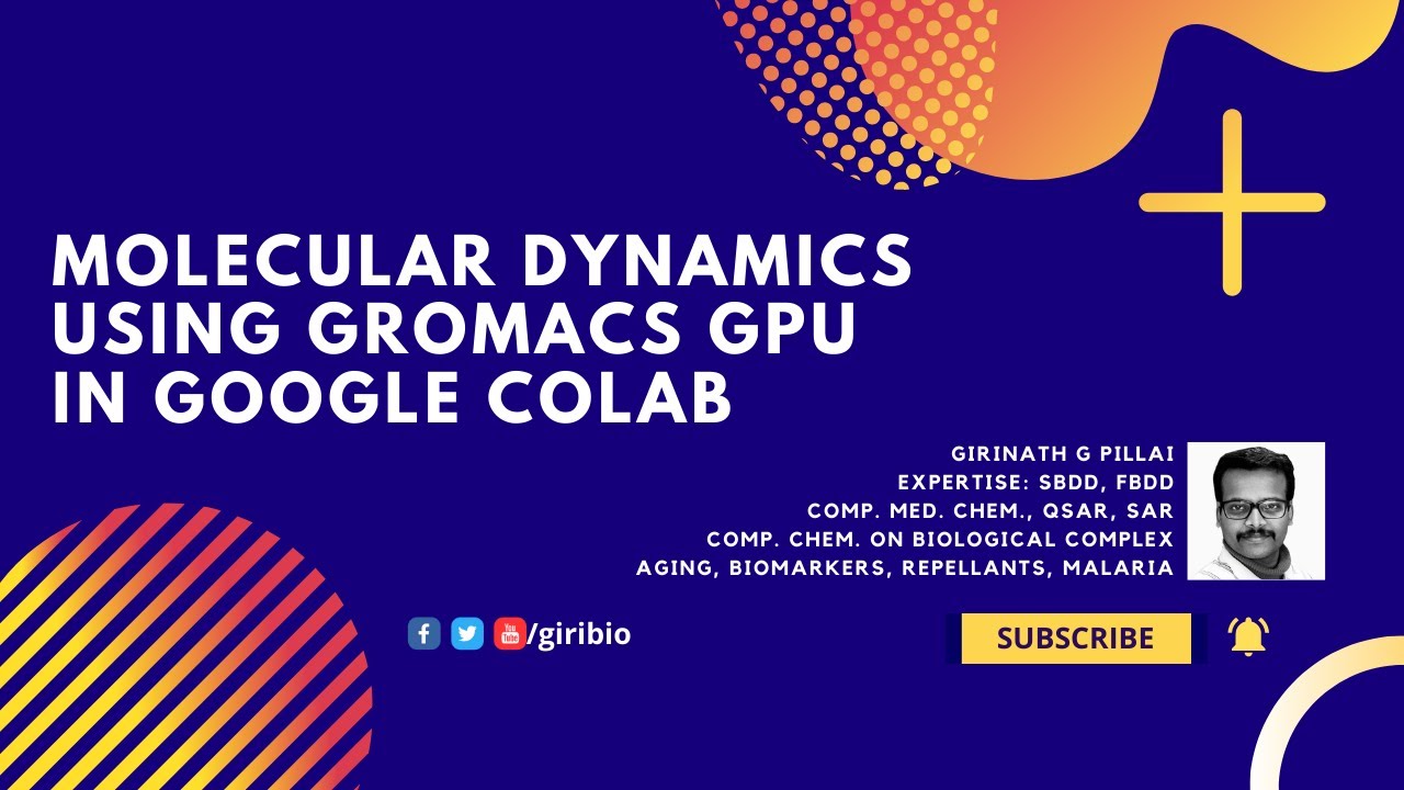Молекулярная динамика на графическом процессоре — Gromacs в Google Colab