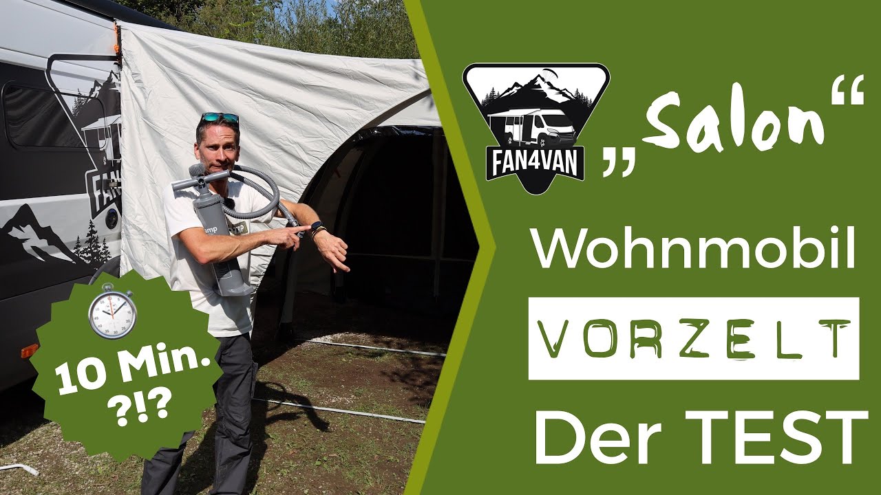 Wohnmobil Vorzelt Aufbauen - Test und meine 10 Min Challenge