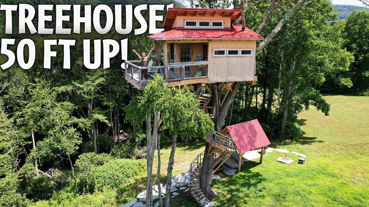 Amazing Treehouse Airbnb Full Tour! #treehouse #uniqueairbnb #journeymore