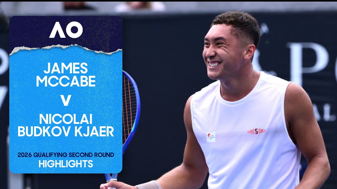 James McCabe v Nicolai Budkov Kjaer Highlights | Australian Open 2026 Qualifying Second Round
