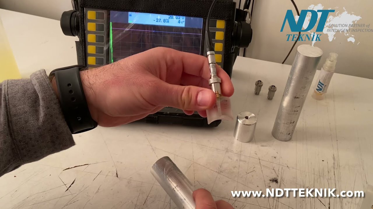 30 mm Yuvarlak Mil, Çubuk Metal Malzemelerde Klasik Ultrasonik Çatlak Muayenesi - info@ndtteknik.com