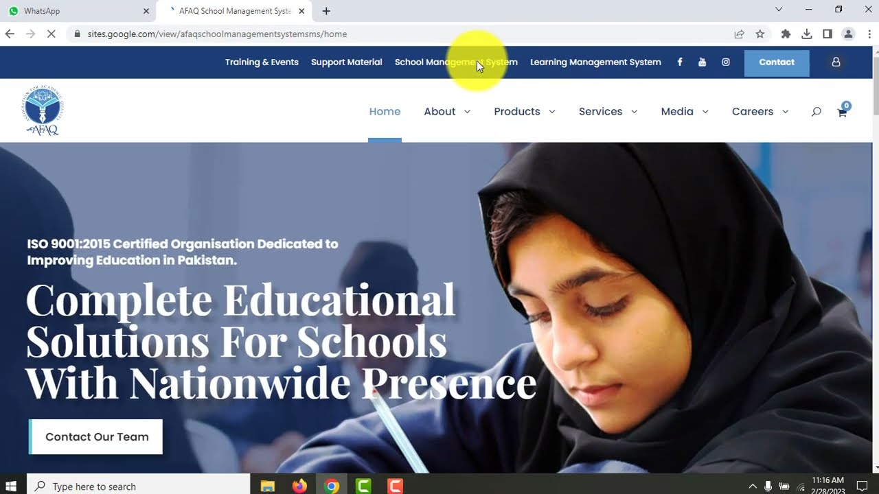 How to Setup AFAQ's SMS |School Management System | Updated Method