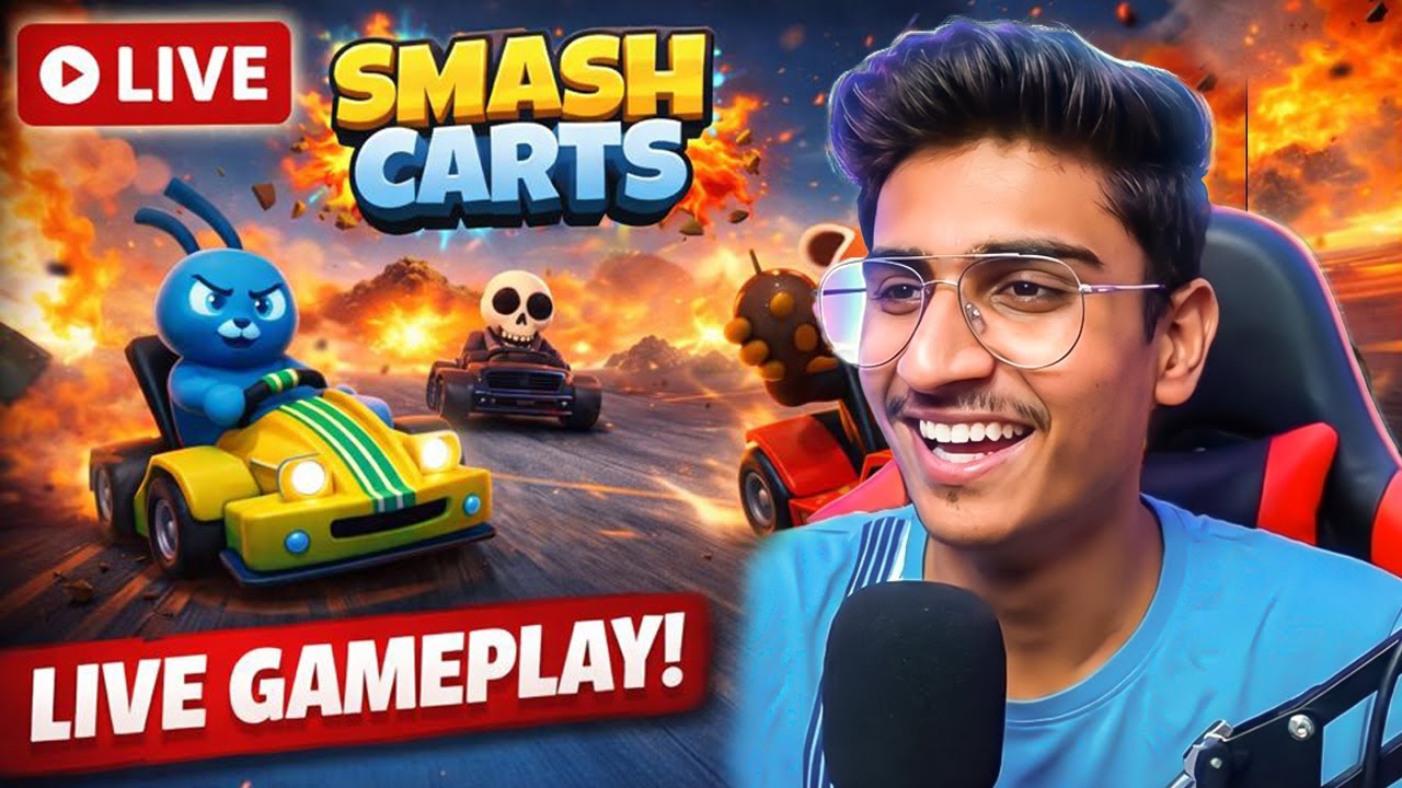 smash karts live ||adiUrs|| come & join