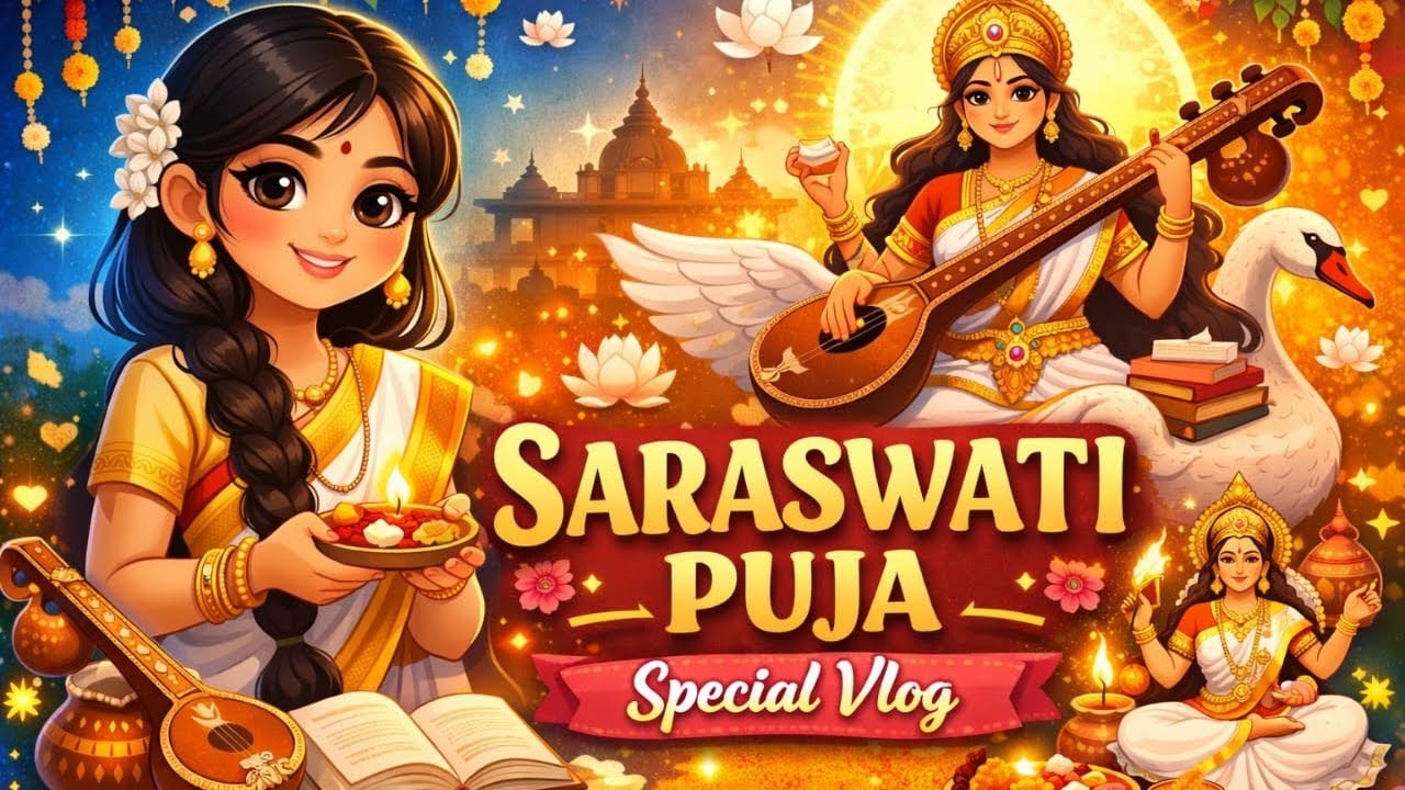 ସରସ୍ଵତୀ ପୂଜା ର ମଜା । saraswati puja ra maja 👍😅😅😅😅