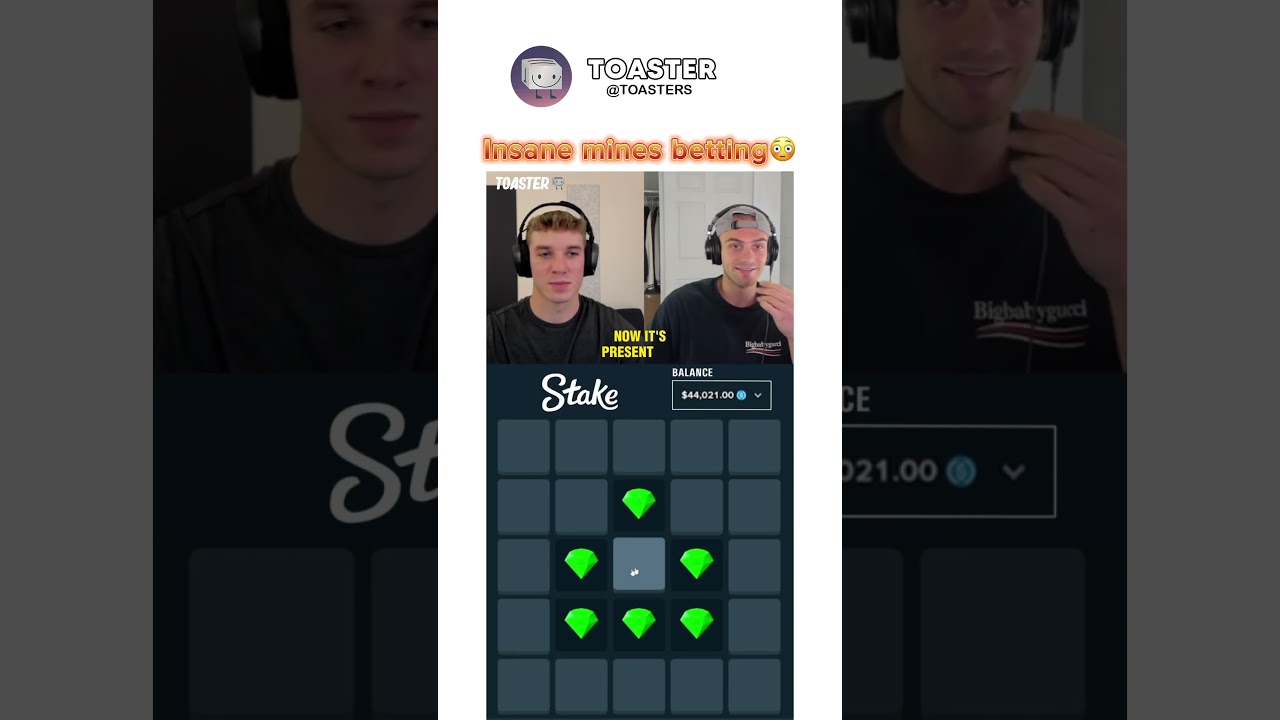 Insane mines 😮 #toaster #toasteroriginals #toasterroaster #trending #stake #trend #shorts