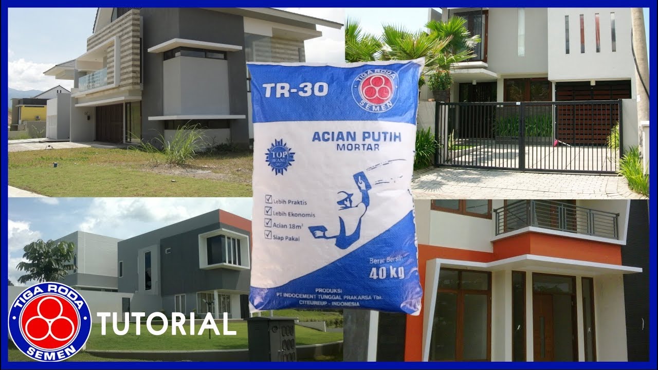 Acian Terbaik dan paling Murah dengan TR-30 Acian Putih dari Tiga Roda