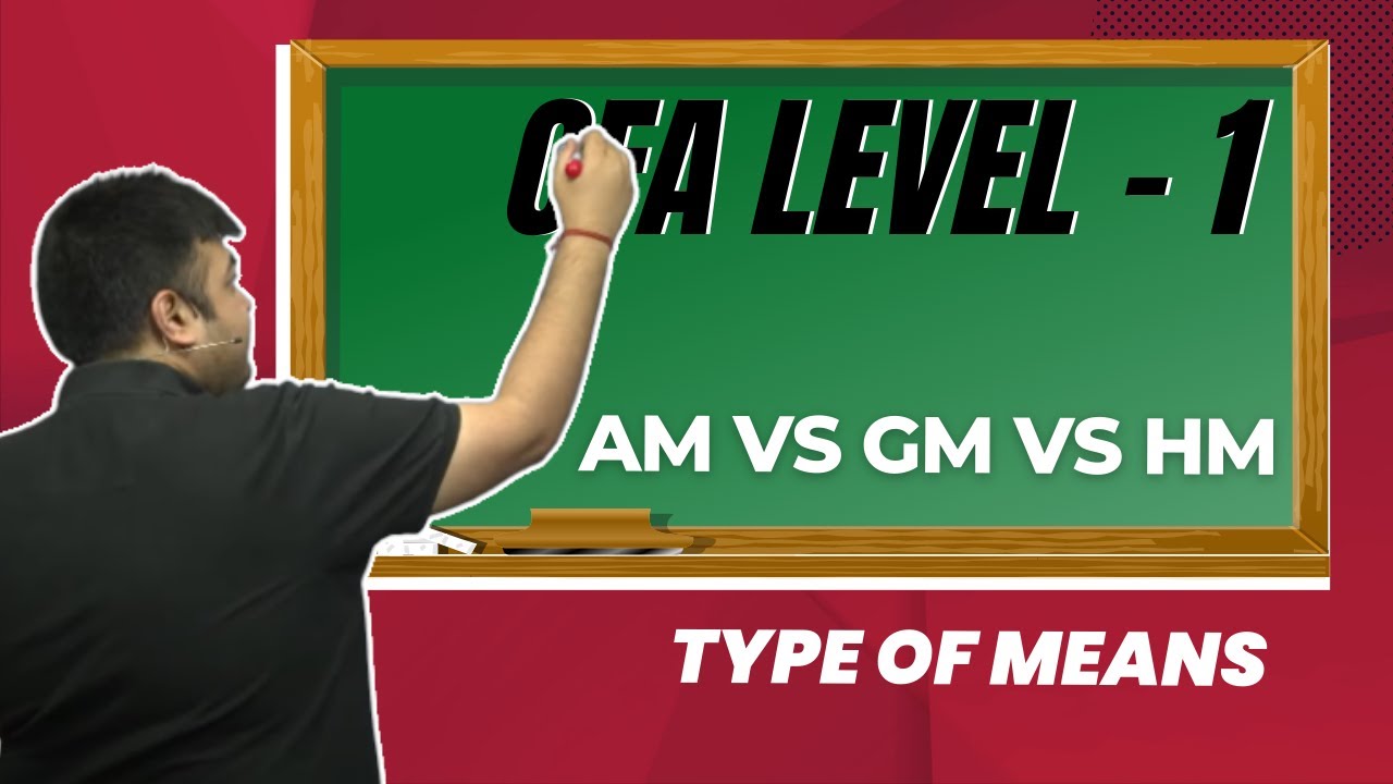 AM vs GM vs HM | Type of Means
