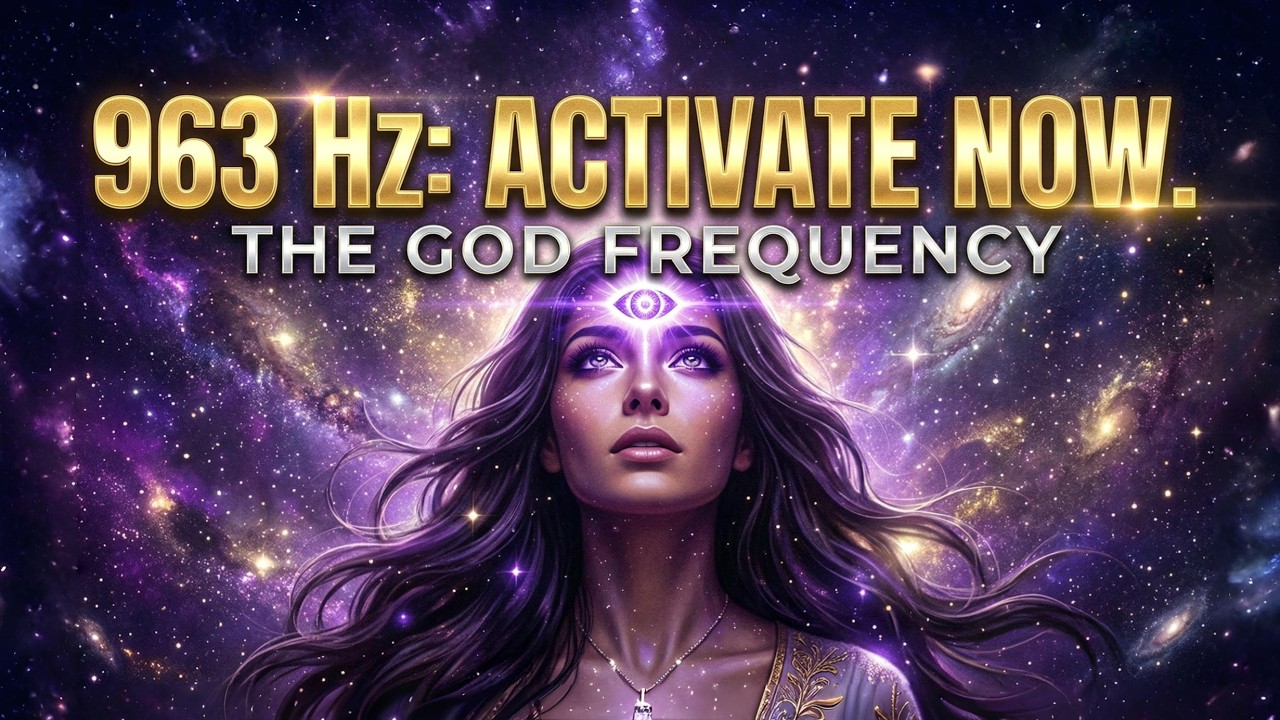 963 Hz: THE GOD FREQUENCY | Open Your Third Eye & Connect to Source | Manifest