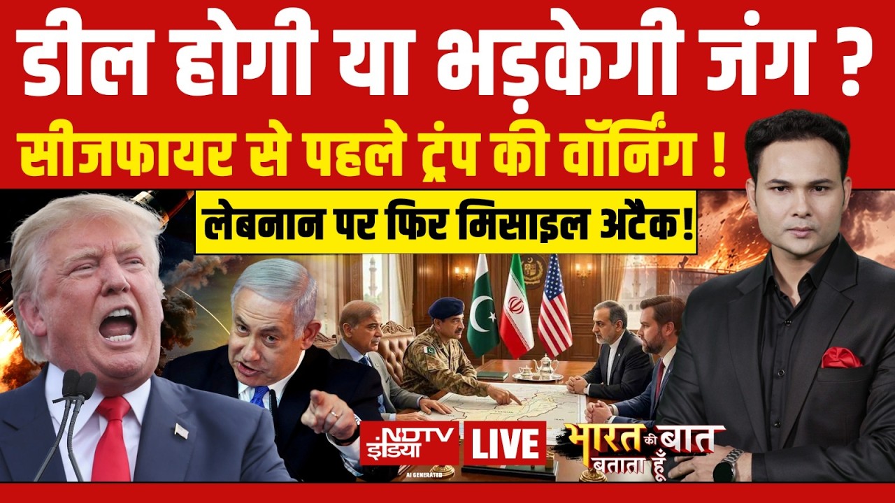 Bharat Ki Baat Batata Hoon With Ashutosh Chaturvedi LIVE: ईरान-अमेरका की बैठक में क्या हुआ?