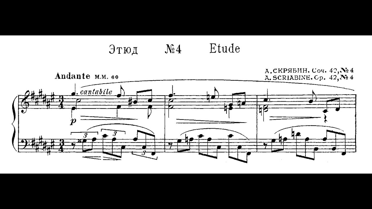 Arthur Moreira Lima | Scriabin - Estudo Op.42 No.4 (1984)