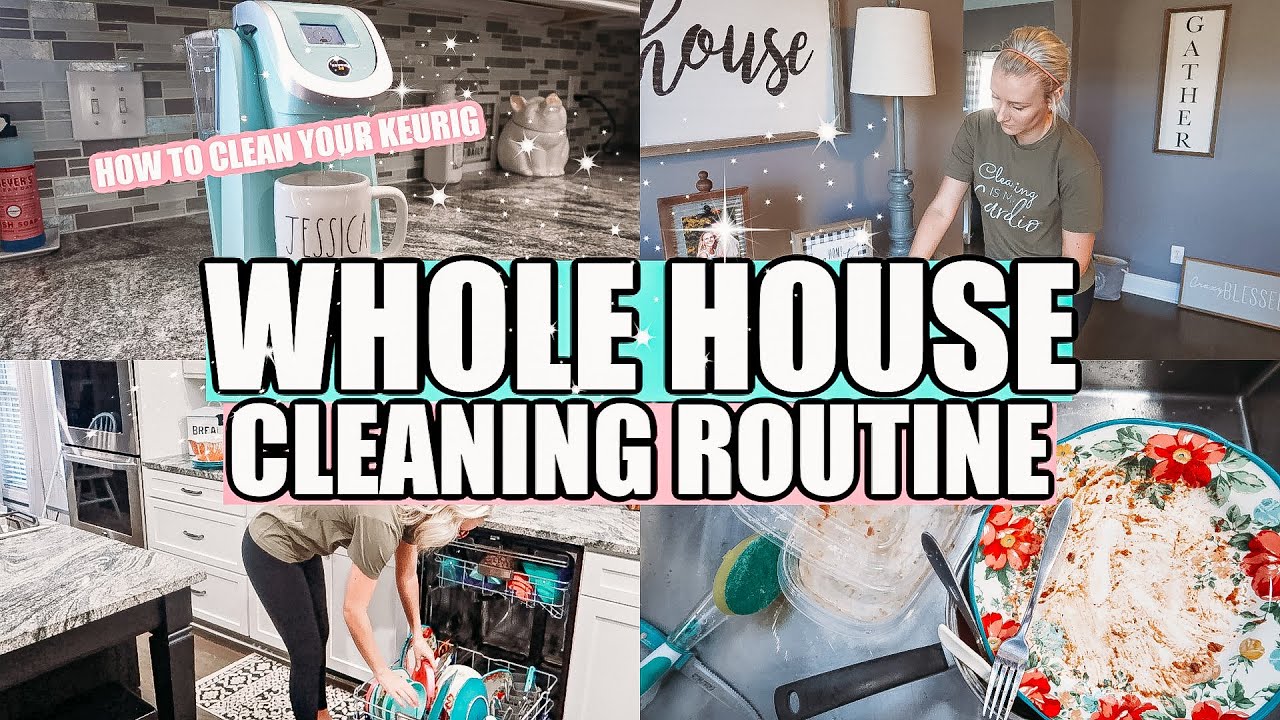 WHOLE HOUSE CLEANING ROUTINE + HOW TO CLEAN YOUR KEURIG |EXTREME CLEANING MOTIVATION |CLEAN WITH ME