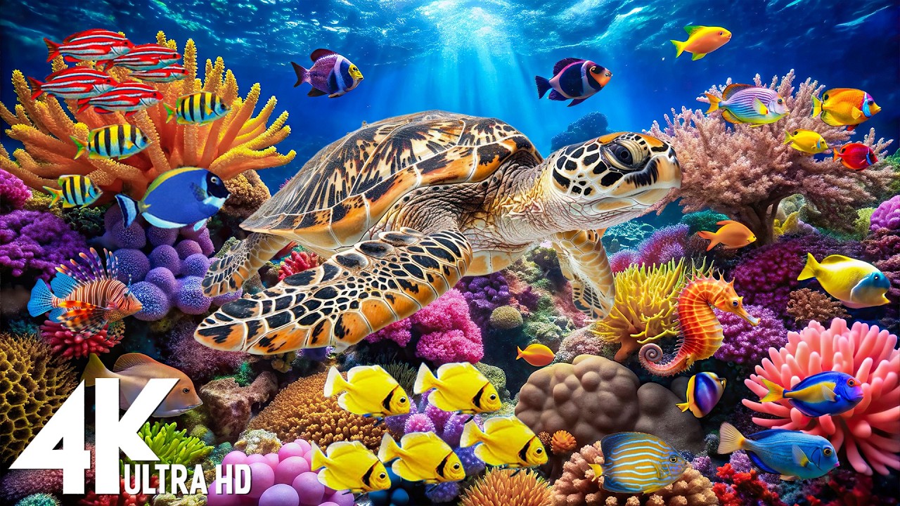 [NEW] 11HR Stunning 4K Underwater footage-Rare & Colorful Sea Life Video - Relaxing Sleep Music #8