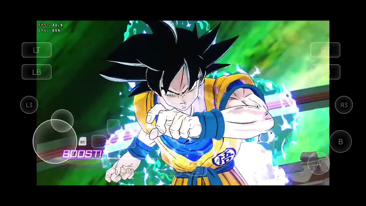 Short Gameplay Dbz sparking zero using Gamehub in Dimensity 8350 chipset low settings 