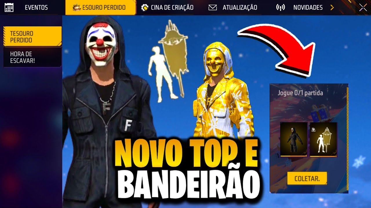 URGENTE! NOVA SKIN TOP CRIMINAL, BANDEIRÃO DE VOLTA? E FIM DAS CAIXAS NO FREE FIRE
