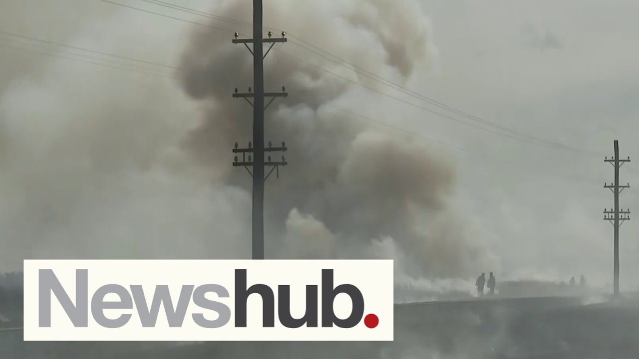 Calls for KiwiRail to take better care to prevent fires after blaze along rail corridor | Newshub