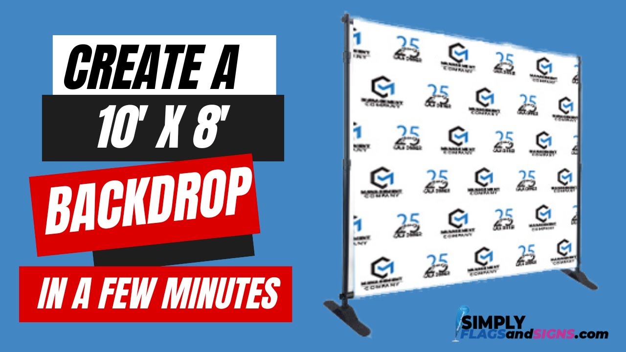 10 x 8 Step and Repeat Banner